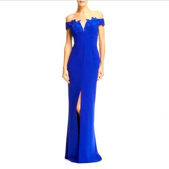aidan mattox royal blue dress Gorgeous royal blue Grecian gown